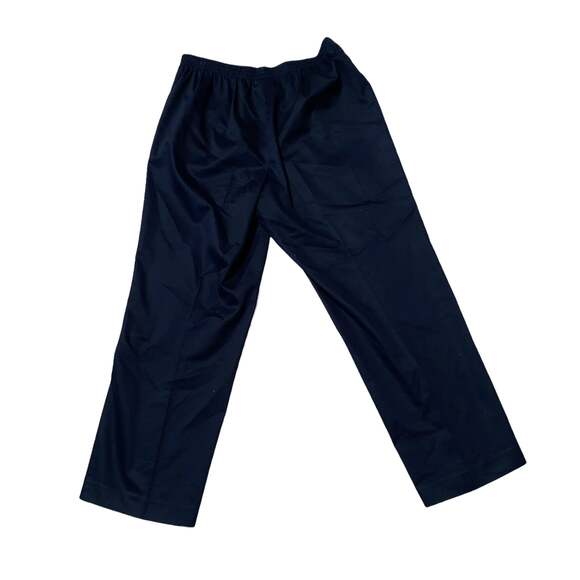 Alfred Dunner Vintage Pants Elastic Waist flat front black size 16 - Picture 3 of 7